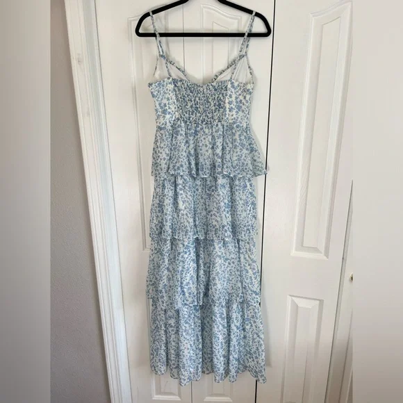 Birdy Grey Lola Blue Dreamy Chiffon Bridesmaid/ Wedding Guest Dress - Picture 5 of 6